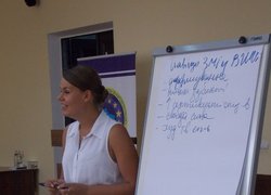 Ведуча тренінгу Вікторія Бірюкова